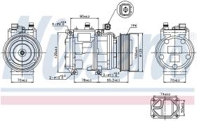 Nissens 89186 - COMPR LAND ROVER DISCOVERY II (94>) RANGE ROVER II (98>)