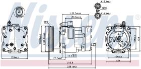 Nissens 89187 - COMPRESOR ROVER 200(RF)(95-)1.1 I