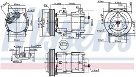 Nissens 89190 - COMPRESOR FORD FIESTA IV(DX)(95-)1.