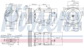 Nissens 89191 - COMPRESOR FORD FIESTA IV(DX)(95-)1.