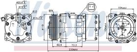 Nissens 89195 - COMPR PEUGEOT 206/307 HDI