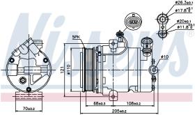 Nissens 89197 - COMPR OPEL CORSA C 1.2 (01>)