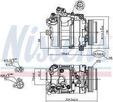 Nissens 89199 - COMPRESOR ALPINA B5(E60-E61)4.4 I