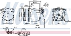 Nissens 89203 - COMPRESOR VOLKSWAGEN MULTIVAN(7H.7E