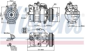 Nissens 89208 - COMPRESOR SAAB 9-5(YS3E)(97-)1.9 TI