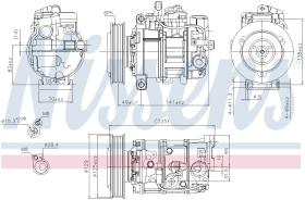 Nissens 89209 - COMPRESOR AUDI A 4/S 4(B8)(07-)3.0