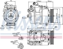 Nissens 89214 - COMPRESOR ALPINA B3(E90-E91-E92-E93