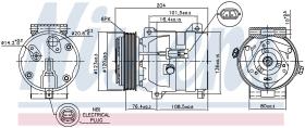 Nissens 89217 - COMPRESOR RENAULT LAGUNA II(01-)2.0