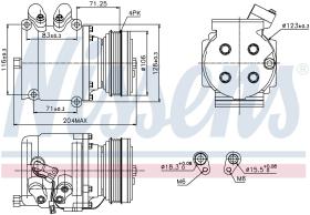 Nissens 89226 - COMPRESOR HONDA CR-V(RD)(95-)2.0 I