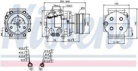 Nissens 89229 - COMPRESOR MAZDA 323 VII(BA)(94-)1.5