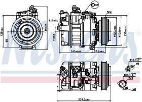 Nissens 89231 - COMPR ROVER 75/FREELANDER 2.0 TD (99>) DENSO