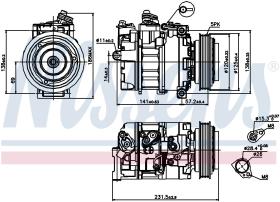 Nissens 89231 - COMPR ROVER 75/FREELANDER 2.0 TD (99>) DENSO