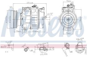 Nissens 89232 - COMPRESOR LAND ROVER FREELANDER I(L