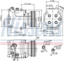 Nissens 89233 - COMPRESOR HONDA PRELUDE V(BB5-BB9)(