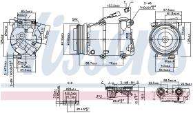 Nissens 89234 - COMPRESOR VOLVO C 30(06-)2.0 I 16V