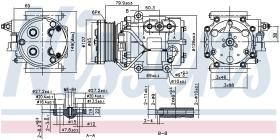 Nissens 89240 - COMPRESOR FORD FIESTA V(CBK)(01-)1.