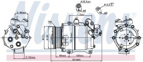 Nissens 89245 - COMPRESOR HONDA CR-V(RE)(06-)2.4 I