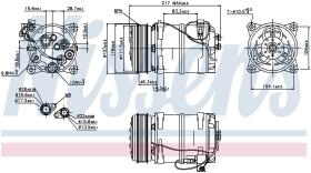 Nissens 89249 - COMPRESOR FORD CONTOUR(95-)2.5 I V6