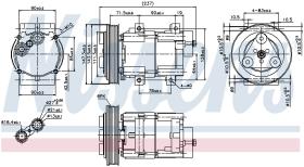 Nissens 89251 - COMPRESOR FORD TRANSIT(EY)(94-)2.0