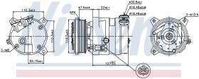 Nissens 89257 - COMPRESOR DAEWOO LEGANZA(KLAV)(97-)