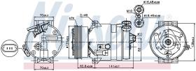 Nissens 89258 - COMPRESOR FIAT MULTIPLA(186)(98-)1.