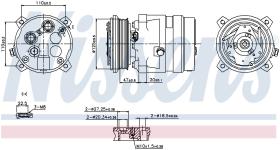 Nissens 89259 - COMPRESOR FIAT BRAVA(182)(95-)1.9 T