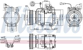 Nissens 89265 - COMPR KIA CARENS/SPORTAGE/HYUNDAI ACCENT 2.0 CRDI