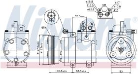 Nissens 89270 - COMPRESOR HYUNDAI MATRIX(FC)(01-)1.