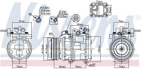 Nissens 89271 - COMPRESOR KIA SORENTO I(BL)(02-)3.3