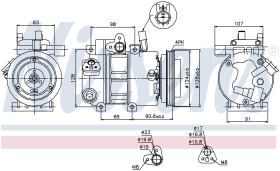 Nissens 89273 - COMPRESOR HYUNDAI ELANTRA(HD)(06-)2