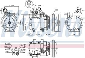 Nissens 89274 - COMPRESOR HYUNDAI GETZ(TB)(02-)1.6