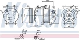 Nissens 89278 - COMPR HYUNDAI SONATA/SANTA FE/KIA MAGENTIS 2.0/2.2CRDI (06>)