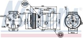 Nissens 89281 - COMPRESOR RENAULT LAGUNA II(01-)2.0