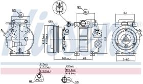 Nissens 89293 - COMPRESOR HYUNDAI SONATA V(NF)(05-)