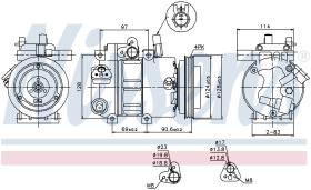 Nissens 89296 - COMPRESOR HYUNDAI ACCENT(MC)(05-)1.