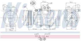 Nissens 89300 - COMPRESOR KIA CERATO(LD)(04-)2.0 CR