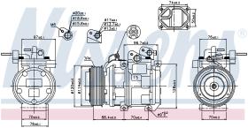 Nissens 89301 - COMPRESOR KIA SORENTO I(BL)(02-)2.5