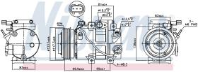 Nissens 89305 - COMPRESOR HYUNDAI IX35(LM)(09-)2.0