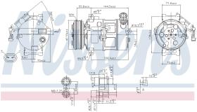 Nissens 89310 - COMPRESOR FIAT CROMA(194)(05-)1.8 I