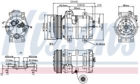 Nissens 89317 - COMPRESOR VOLVO C70 (98-)2.5 T