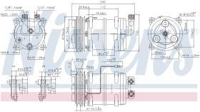 Nissens 89321 - COMPRESOR VOLVO 960(964.965)(90-)2.