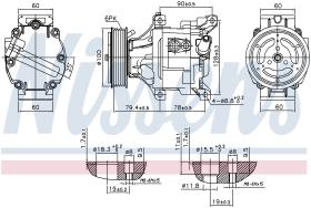 Nissens 89324 - COMPRESOR FIAT PALIO(178)(96-)1.3 M