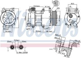 Nissens 89327 - COMPRESOR VOLVO C 30(06-)1.6 I 16V