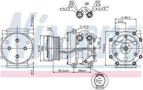 Nissens 89331 - COMPRESOR RANGE ROVER II(LP)(94-)4.