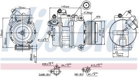 Nissens 89341 - COMPR BMW X5 E53 3.0I/3.0D (02->)