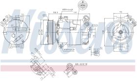 Nissens 89343 - COMPRESOR VAUXHALL VECTRA C(02-)1.9