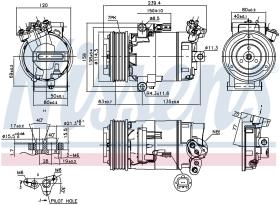 Nissens 89346 - COMPRESOR RENAULT SCENIC II(03-)2.0