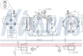 Nissens 89349 - COMPRESOR FIAT SEDICI(06-)1.6 I 16V