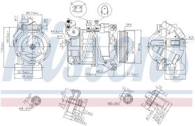 Nissens 89350 - COMPR VOLVO XC60/V70/S80 (POLEA 5 CANALES)