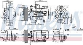 Nissens 89351 - COMPRESOR MAZDA 5(CR)(05-)2.0 I 16V